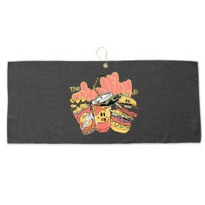 Unhealthy Club Fast Food Large Microfiber Waffle Golf Towel