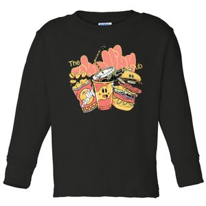 Unhealthy Club Fast Food Toddler Long Sleeve Shirt