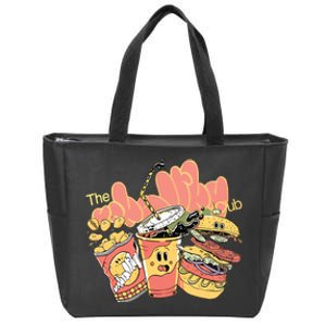 Unhealthy Club Fast Food Zip Tote Bag