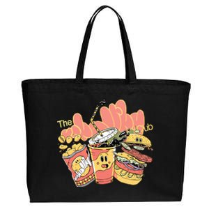 Unhealthy Club Fast Food Cotton Canvas Jumbo Tote