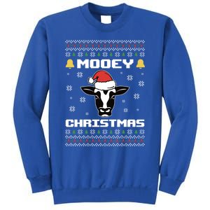 Ugly Christmas Farm Cow Santa Claus Mooey Christmas Gift Sweatshirt