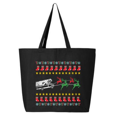 Ugly Christmas For Camping Trailer Camper Funny Gift 25L Jumbo Tote