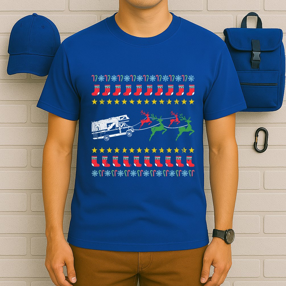 Ugly Christmas For Camping Trailer Camper Funny Gift T-Shirt