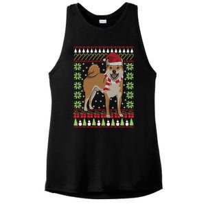 Ugly Christmas Funny Holiday Dog Lover Xmas Gift Ladies PosiCharge Tri-Blend Wicking Tank