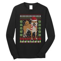 Ugly Christmas Funny Holiday Dog Lover Xmas Gift Long Sleeve Shirt