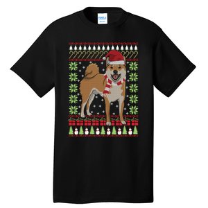 Ugly Christmas Funny Holiday Dog Lover Xmas Gift Tall T-Shirt