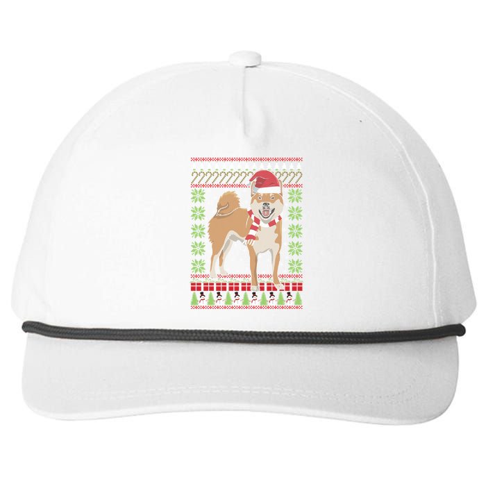 Ugly Christmas Funny Holiday Dog Lover Xmas Gift Snapback Five-Panel Rope Hat