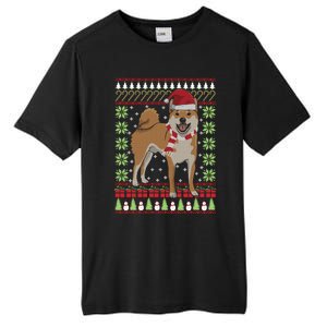 Ugly Christmas Funny Holiday Dog Lover Xmas Gift Tall Fusion ChromaSoft Performance T-Shirt