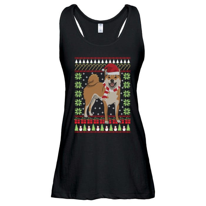 Ugly Christmas Funny Holiday Dog Lover Xmas Gift Ladies Essential Flowy Tank