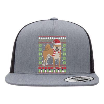 Ugly Christmas Funny Holiday Dog Lover Xmas Gift Flat Bill Trucker Hat