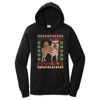 Ugly Christmas Funny Holiday Dog Lover Xmas Gift Women's Pullover Hoodie