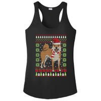 Ugly Christmas Funny Holiday Dog Lover Xmas Gift Ladies PosiCharge Competitor Racerback Tank