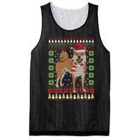 Ugly Christmas Funny Holiday Dog Lover Xmas Gift Mesh Reversible Basketball Jersey Tank