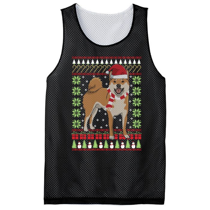 Ugly Christmas Funny Holiday Dog Lover Xmas Gift Mesh Reversible Basketball Jersey Tank