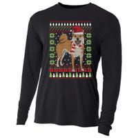 Ugly Christmas Funny Holiday Dog Lover Xmas Gift Cooling Performance Long Sleeve Crew