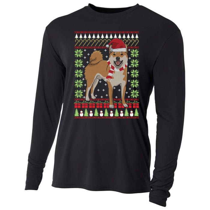 Ugly Christmas Funny Holiday Dog Lover Xmas Gift Cooling Performance Long Sleeve Crew