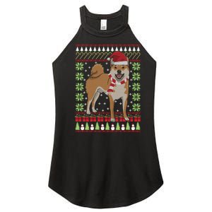 Ugly Christmas Funny Holiday Dog Lover Xmas Gift Women's Perfect Tri Rocker Tank