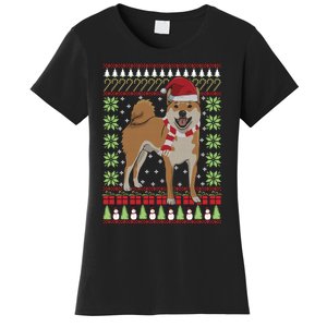 Ugly Christmas Funny Holiday Dog Lover Xmas Gift Women's T-Shirt