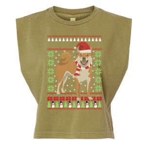 Ugly Christmas Funny Holiday Dog Lover Xmas Gift Garment-Dyed Women's Muscle Tee