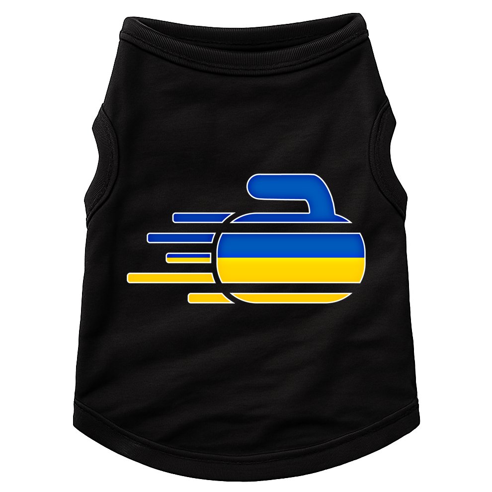Ukraine Curling Fans Jersey Ukrainian Curlers Winter Sports Meaningful Gift Doggie Tank