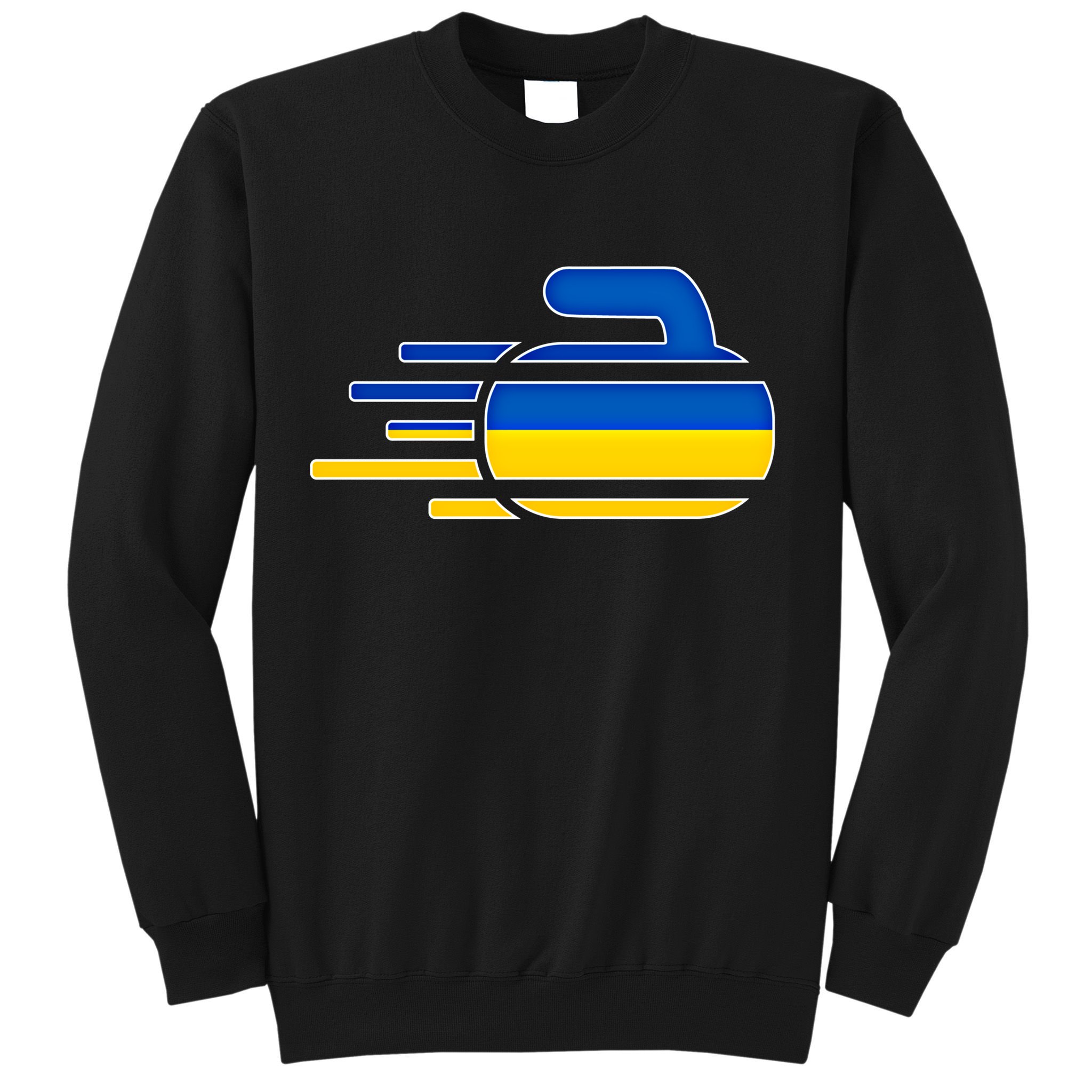 Ukraine Curling Fans Jersey Ukrainian Curlers Winter Sports Meaningful Gift Sweatshirt