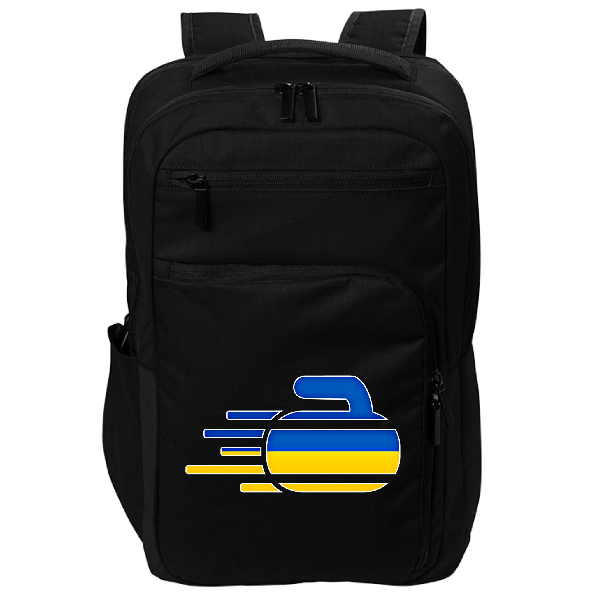 Ukraine Curling Fans Jersey Ukrainian Curlers Winter Sports Meaningful Gift Impact Tech Backpack