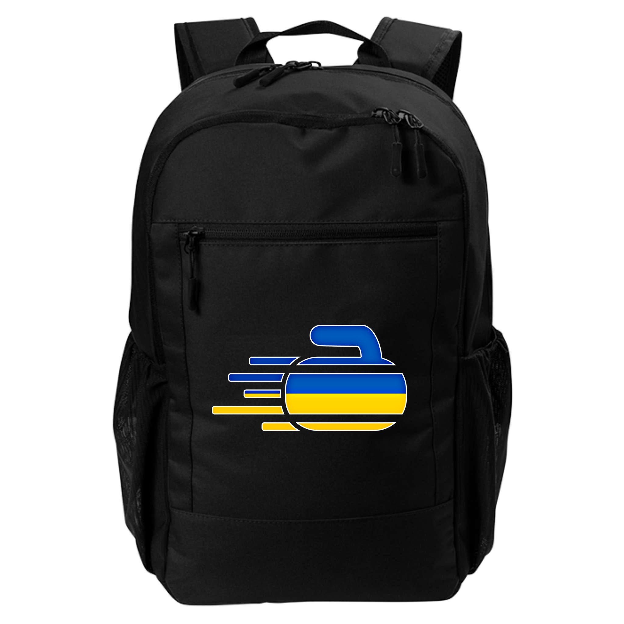 Ukraine Curling Fans Jersey Ukrainian Curlers Winter Sports Meaningful Gift Backpack