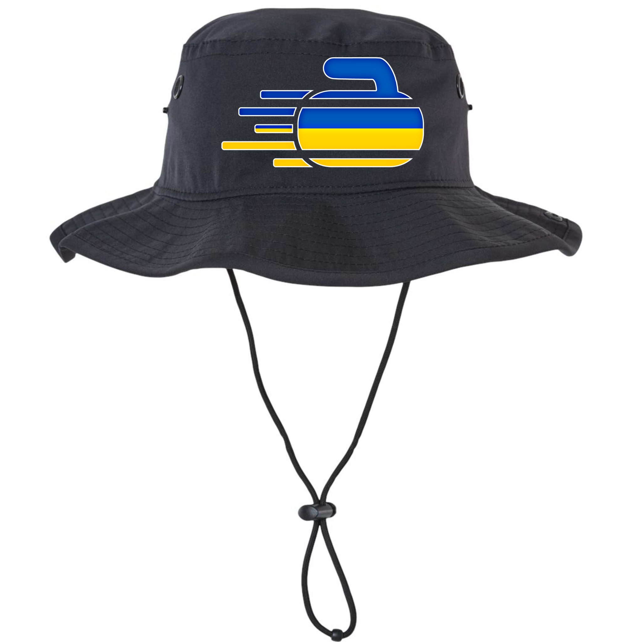 Ukraine Curling Fans Jersey Ukrainian Curlers Winter Sports Meaningful Gift Bucket Hat