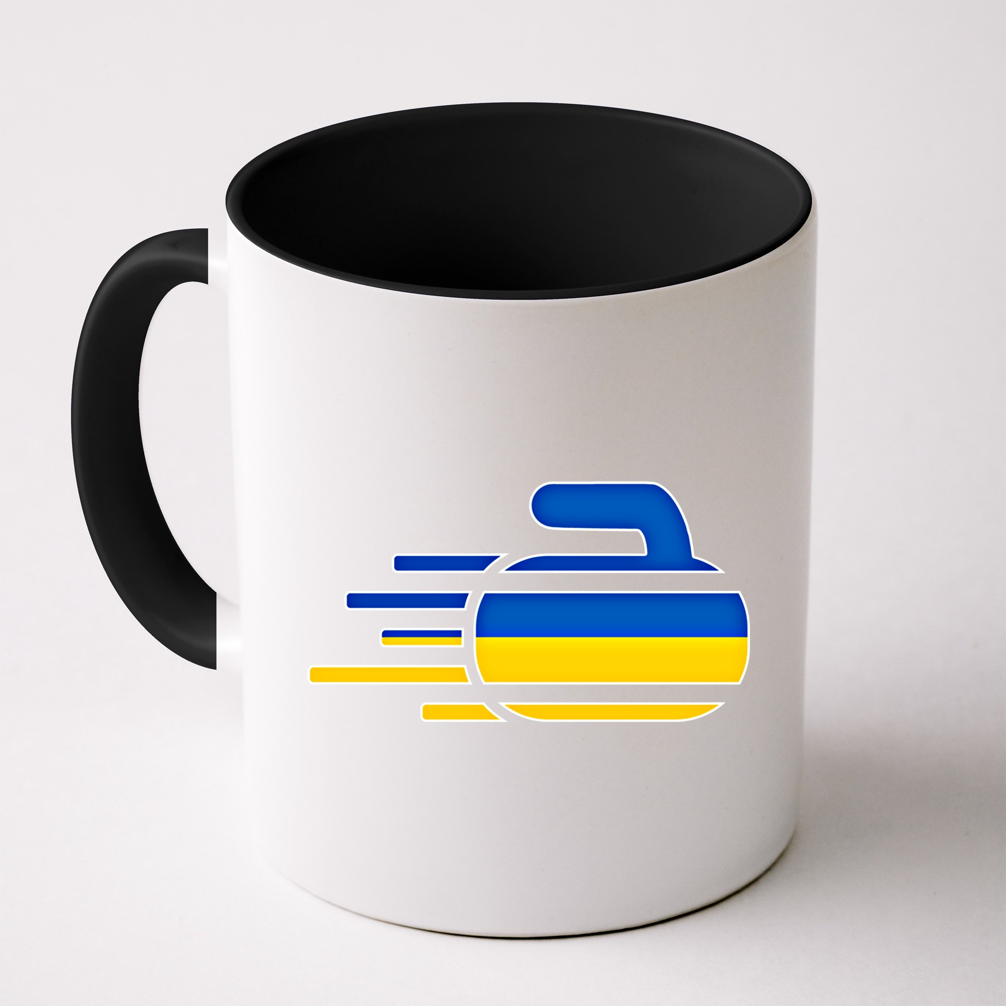 Ukraine Curling Fans Jersey Ukrainian Curlers Winter Sports Meaningful Gift Mug