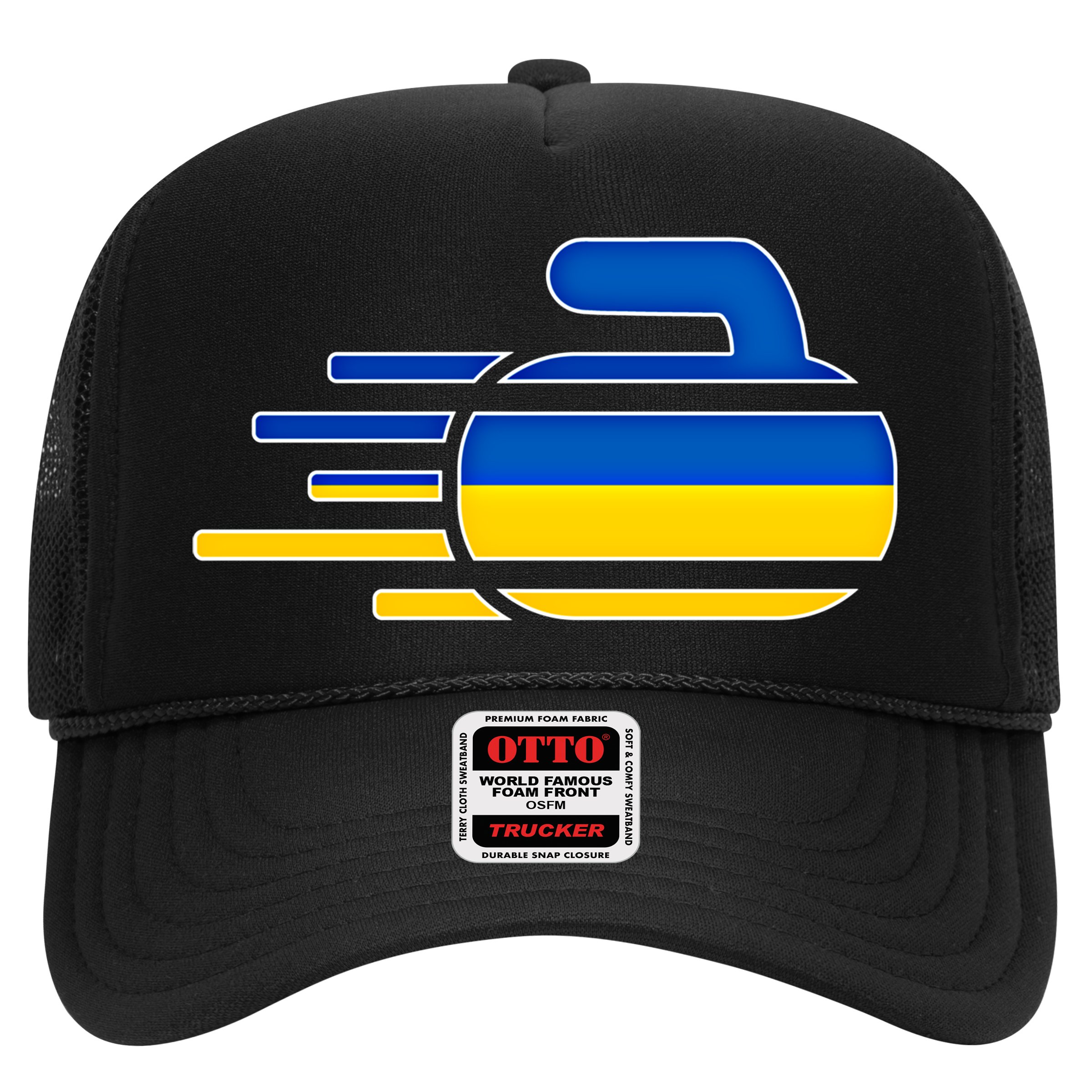 Ukraine Curling Fans Jersey Ukrainian Curlers Winter Sports Meaningful Gift Hat