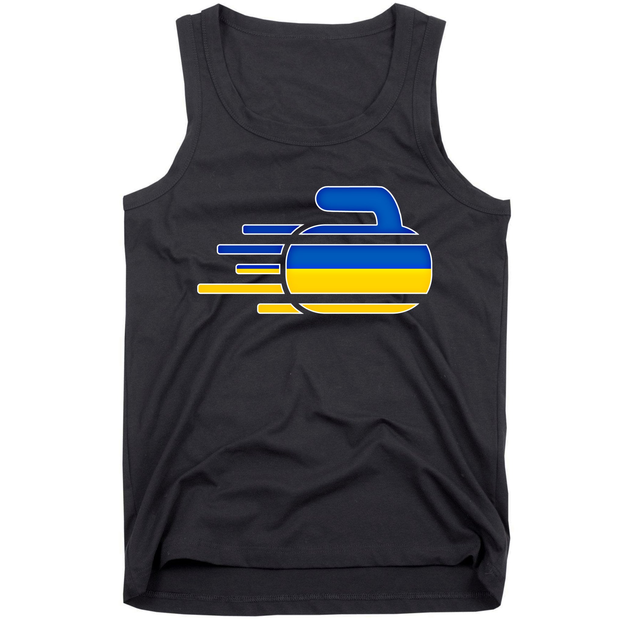 Ukraine Curling Fans Jersey Ukrainian Curlers Winter Sports Meaningful Gift Tank Top