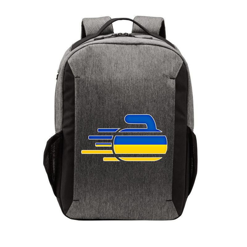 Ukraine Curling Fans Jersey Ukrainian Curlers Winter Sports Meaningful Gift Vector Backpack