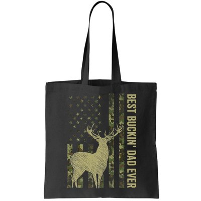 USA Camo Flag Best Buckin Dad Ever Deer Hunting Fathers Day Bag