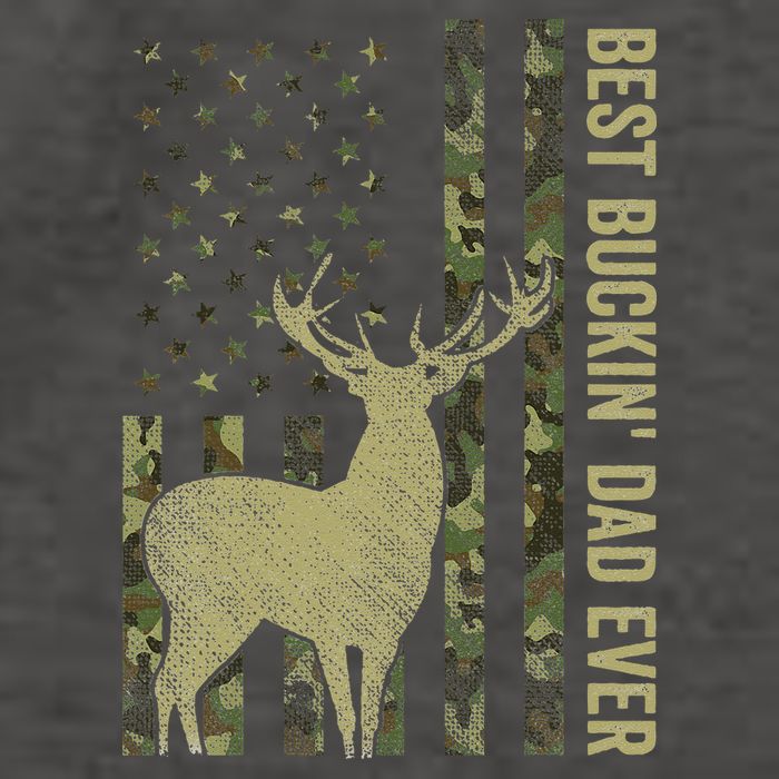 USA Camo Flag Best Buckin Dad Ever Deer Hunting Fathers Day Vector Backpack