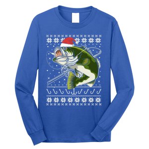 Ugly Christmas Fishing Gift Long Sleeve Shirt