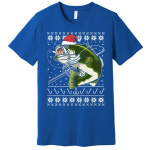 Ugly Christmas Fishing Gift Premium T-Shirt