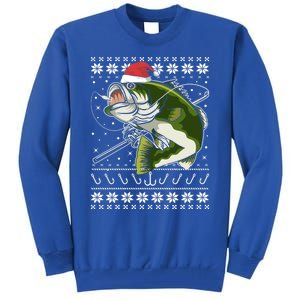 Ugly Christmas Fishing Gift Tall Sweatshirt