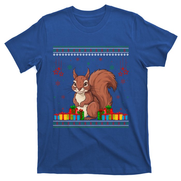 Ugly Christmas Funny Squirrel Lovers Xmas Holiday Gift T-Shirt