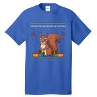 Ugly Christmas Funny Squirrel Lovers Xmas Holiday Gift Tall T-Shirt