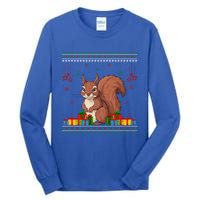 Ugly Christmas Funny Squirrel Lovers Xmas Holiday Gift Tall Long Sleeve T-Shirt