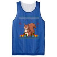 Ugly Christmas Funny Squirrel Lovers Xmas Holiday Gift Mesh Reversible Basketball Jersey Tank