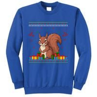 Ugly Christmas Funny Squirrel Lovers Xmas Holiday Gift Tall Sweatshirt