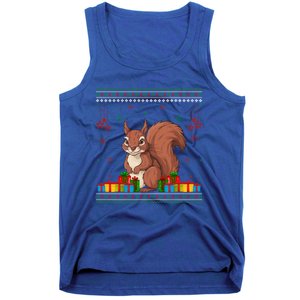 Ugly Christmas Funny Squirrel Lovers Xmas Holiday Gift Tank Top