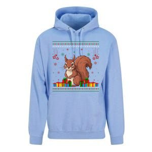 Ugly Christmas Funny Squirrel Lovers Xmas Holiday Gift Unisex Surf Hoodie