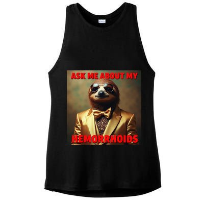 Unhinged Cringe Funny Hemorrhoids Inappropriate Embarrassing Ladies PosiCharge Tri-Blend Wicking Tank