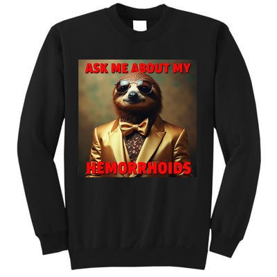 Unhinged Cringe Funny Hemorrhoids Inappropriate Embarrassing Sweatshirt