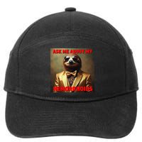 Unhinged Cringe Funny Hemorrhoids Inappropriate Embarrassing 7-Panel Snapback Hat