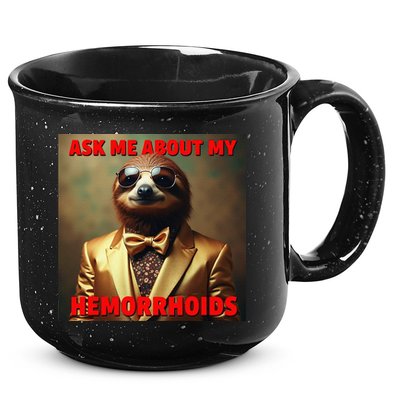 Unhinged Cringe Funny Hemorrhoids Inappropriate Embarrassing 15oz Campfire Ceramic Mug