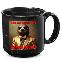 Unhinged Cringe Funny Hemorrhoids Inappropriate Embarrassing 15oz Campfire Ceramic Mug