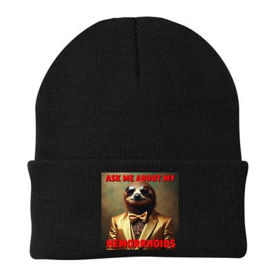 Unhinged Cringe Funny Hemorrhoids Inappropriate Embarrassing Beanie